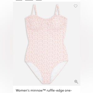 Minnow Swim One Piece Bathing Suit Floral Ruffles Cottagecore